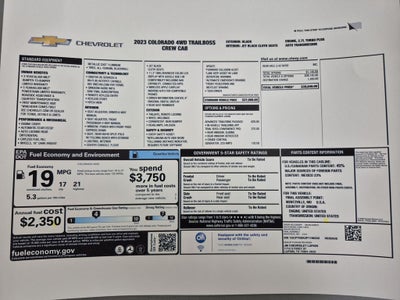 2023 Chevrolet Colorado 4WD Trail Boss