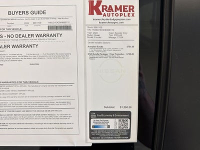 2022 Nissan Frontier PRO-4X