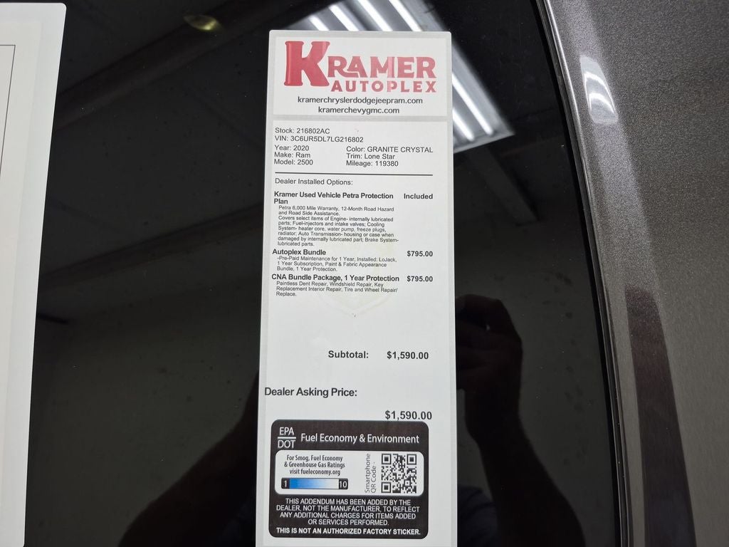 2020 RAM 2500 Lone Star