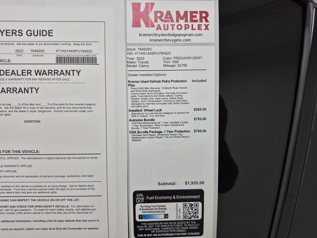 2023 Toyota Camry XSE