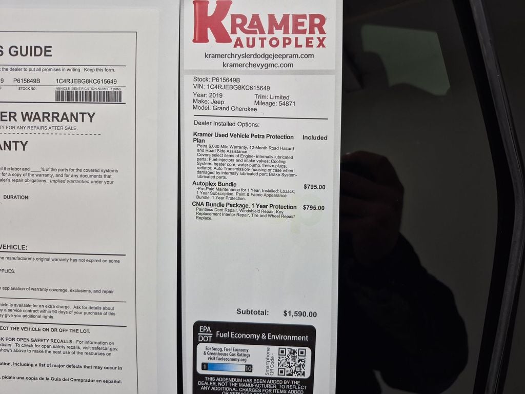 2019 Jeep Grand Cherokee Limited 4x2