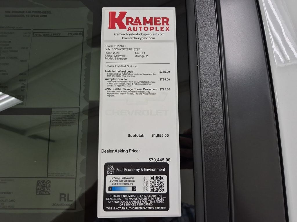 2026 Chevrolet Silverado 3500 HD LT DRW