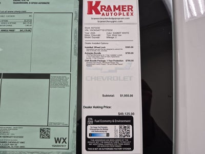 2025 Chevrolet Express Cargo 2500 WT