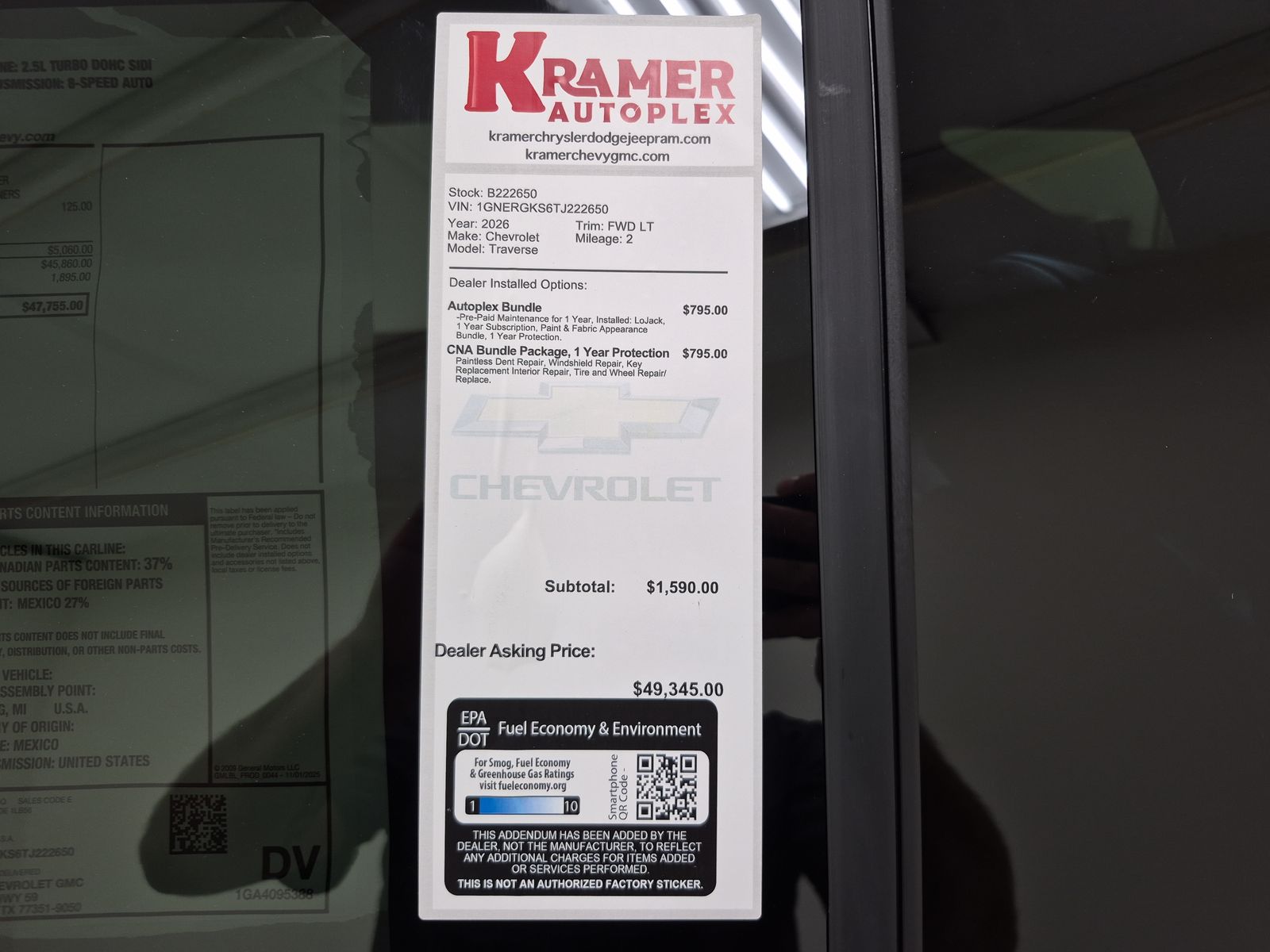 2026 Chevrolet Traverse LT