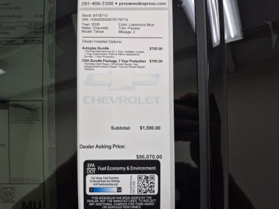 2026 Chevrolet Tahoe Premier