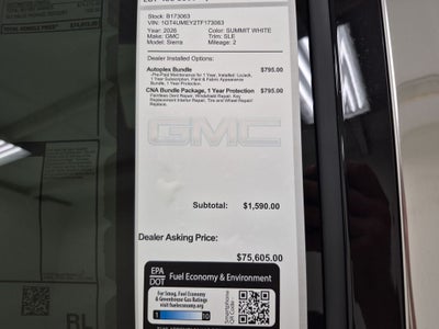 2026 GMC Sierra 2500 HD SLE