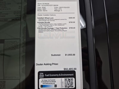 2026 GMC Sierra 2500 HD AT4