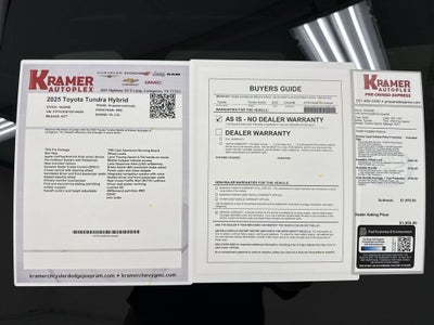 2025 Toyota Tundra Hybrid TRD Pro Hybrid CrewMax 5.5' Bed