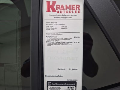 2026 Chevrolet Trax LS