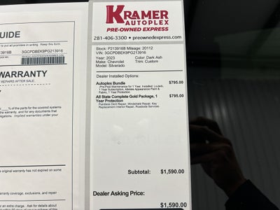 2023 Chevrolet Silverado 1500 Custom