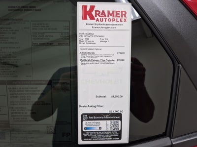 2026 Chevrolet Trailblazer RS