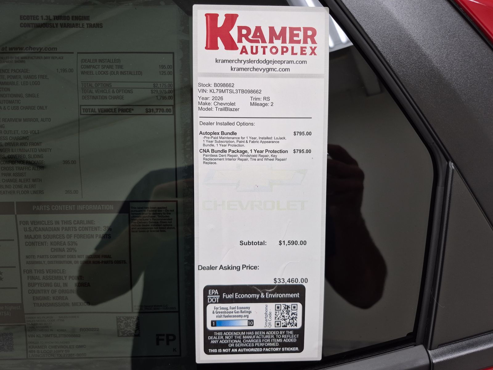 2026 Chevrolet Trailblazer RS