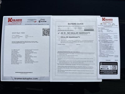 2025 RAM 1500 Lone Star Crew Cab 4x4 5'7' Box