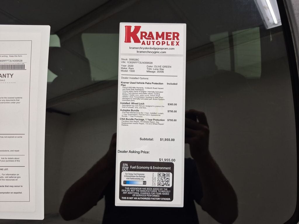 2020 RAM 1500 Lone Star