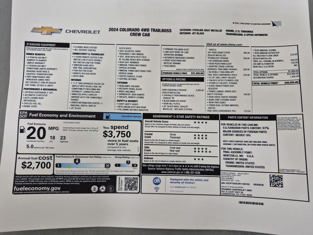 2024 Chevrolet Colorado 4WD Trail Boss