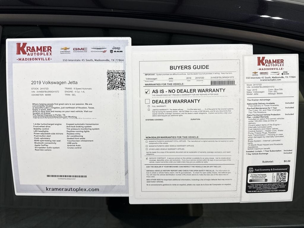 2019 Volkswagen Jetta SEL
