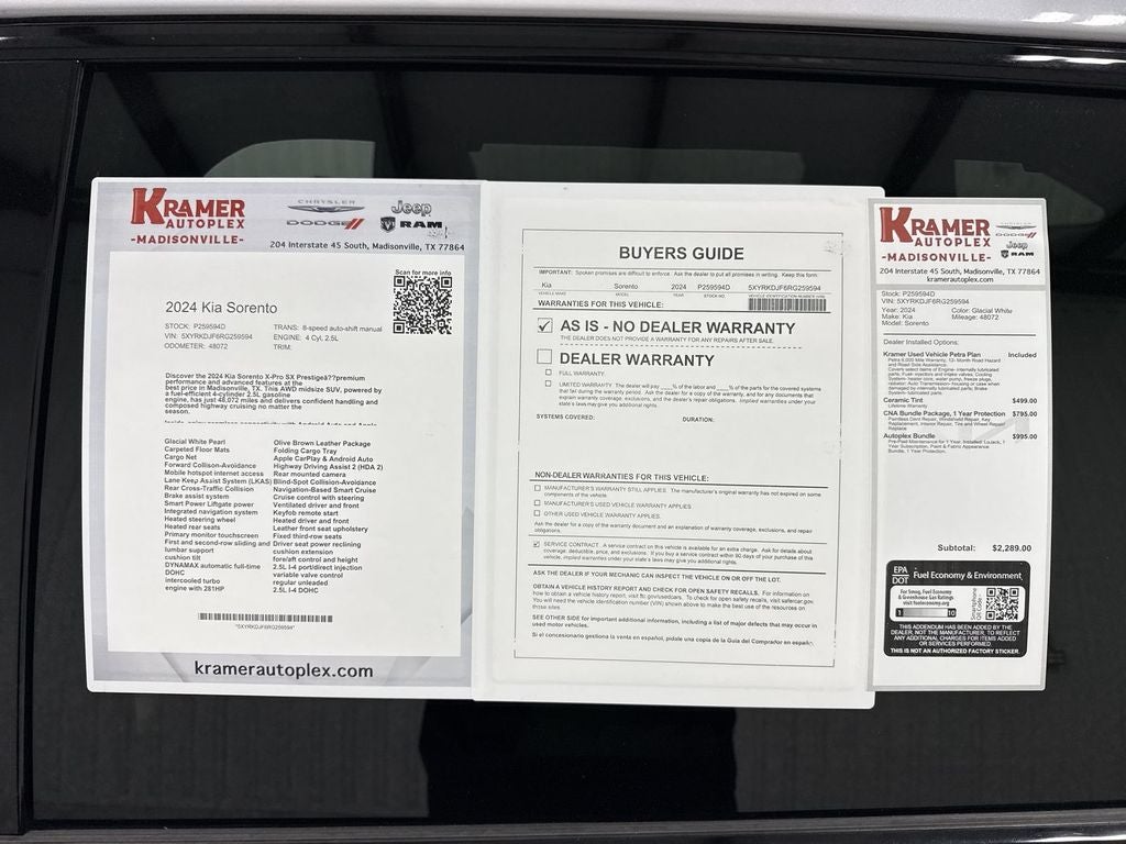 2024 Kia Sorento X-Pro SX Prestige