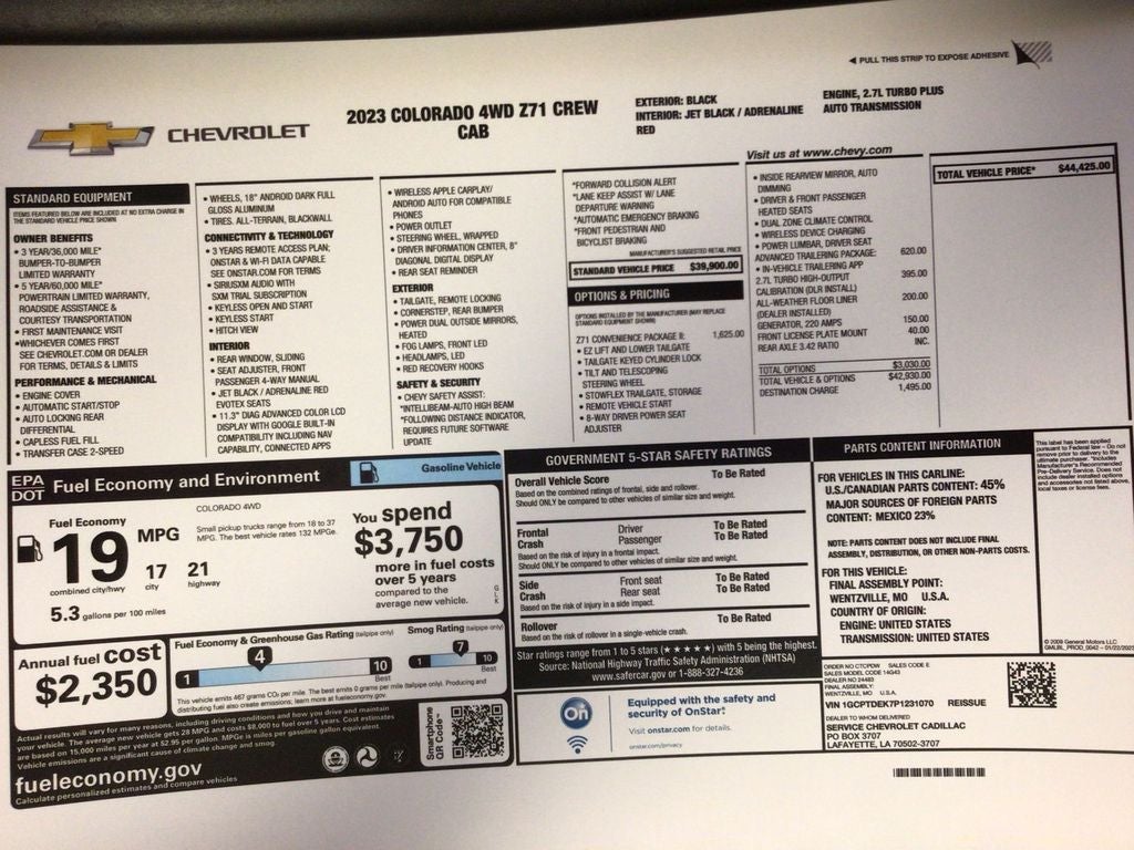 2023 Chevrolet Colorado Z71 - Photo 75