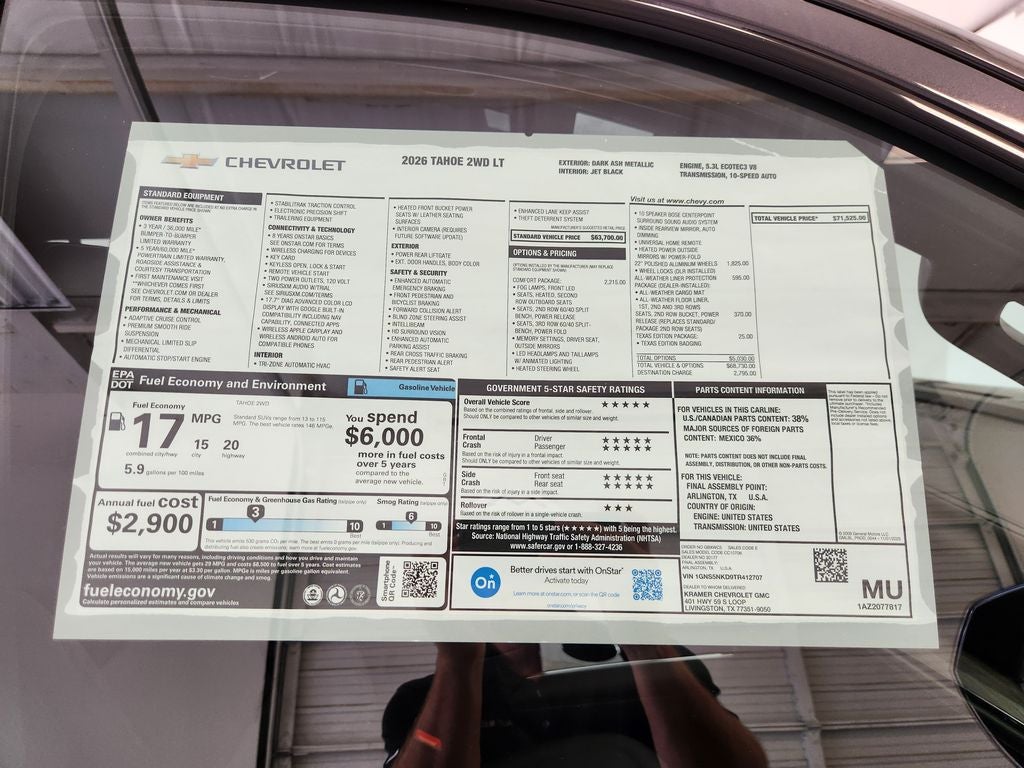 2026 Chevrolet Tahoe LT - Photo 34