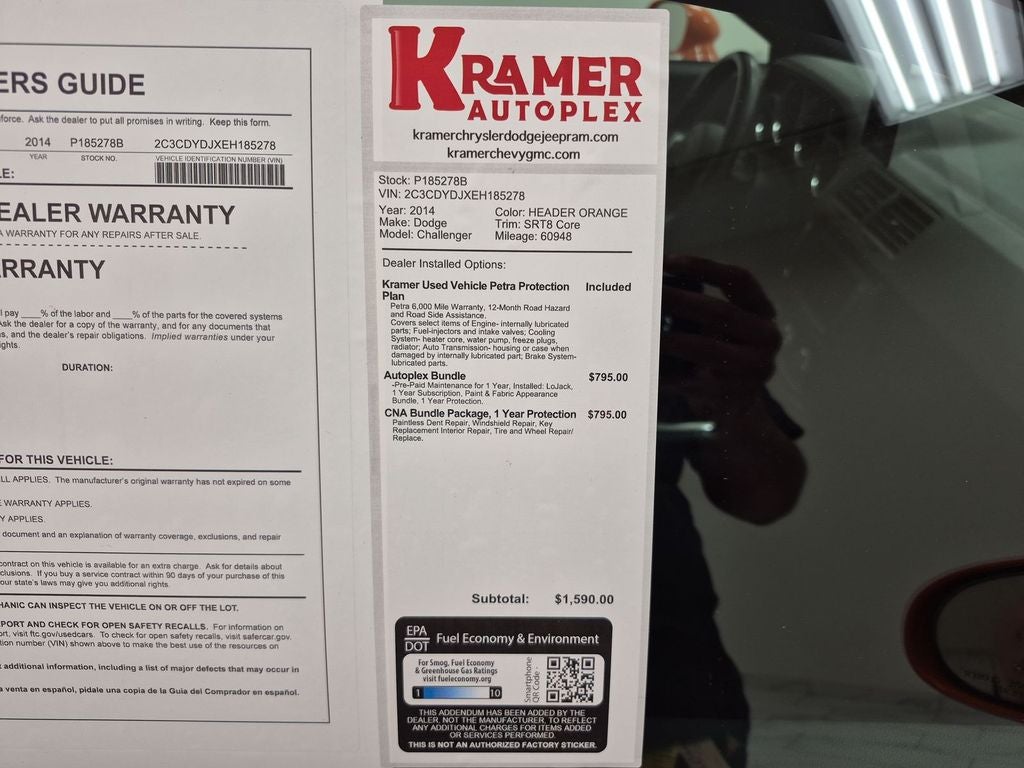 2014 Dodge Challenger SRT8 Core