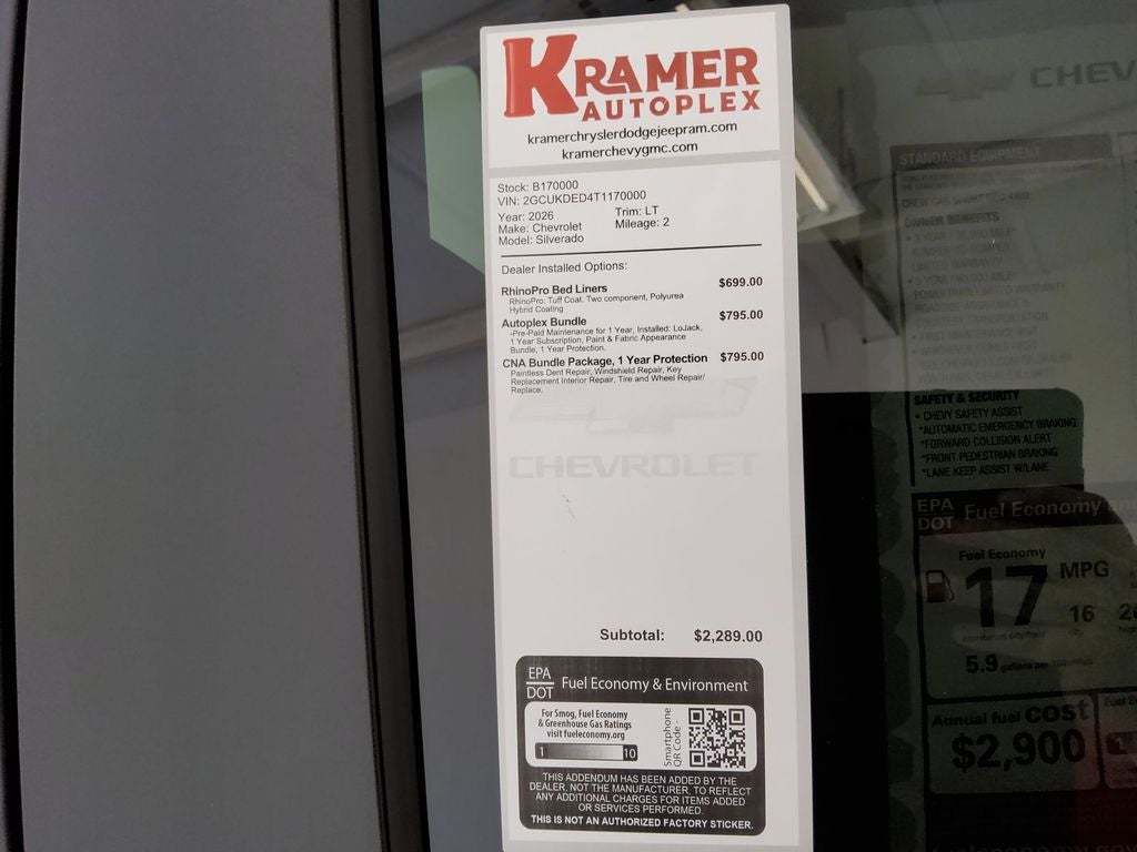 2026 Chevrolet Silverado 1500 LT