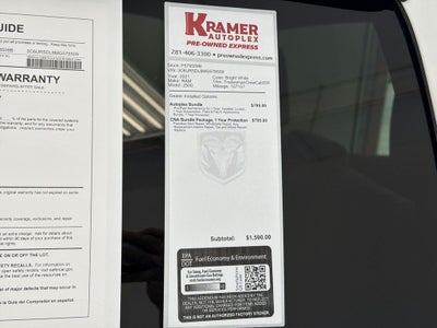 2021 RAM 2500 Big Horn Crew Cab 4x4 6'4" Box