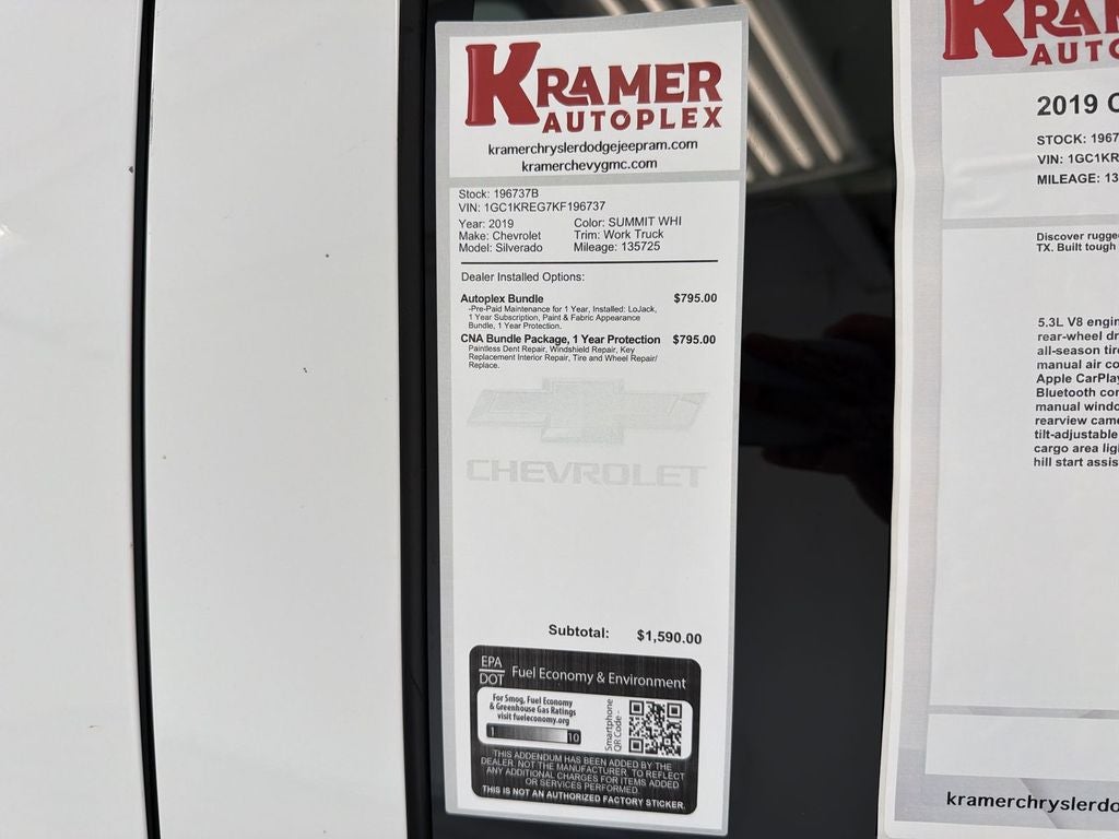 2019 Chevrolet Silverado 2500 HD Work Truck