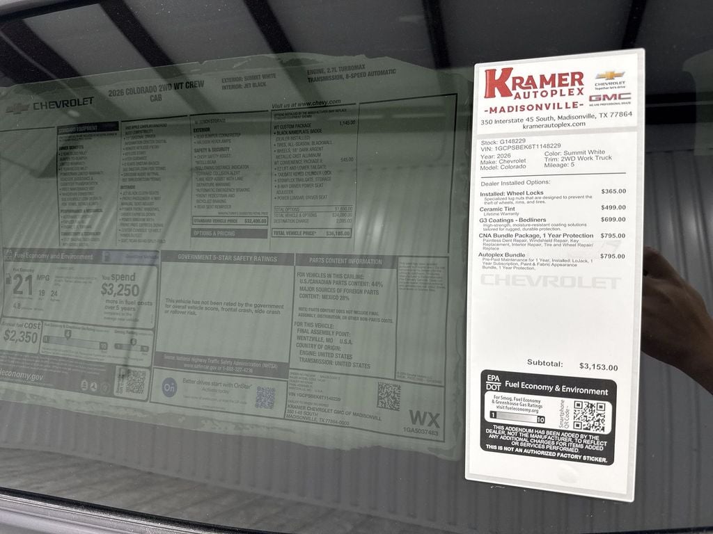 2026 Chevrolet Colorado WT