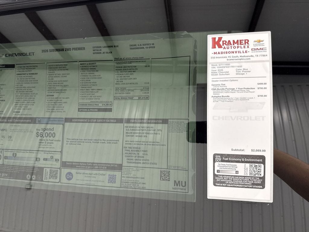 2026 Chevrolet Suburban Premier