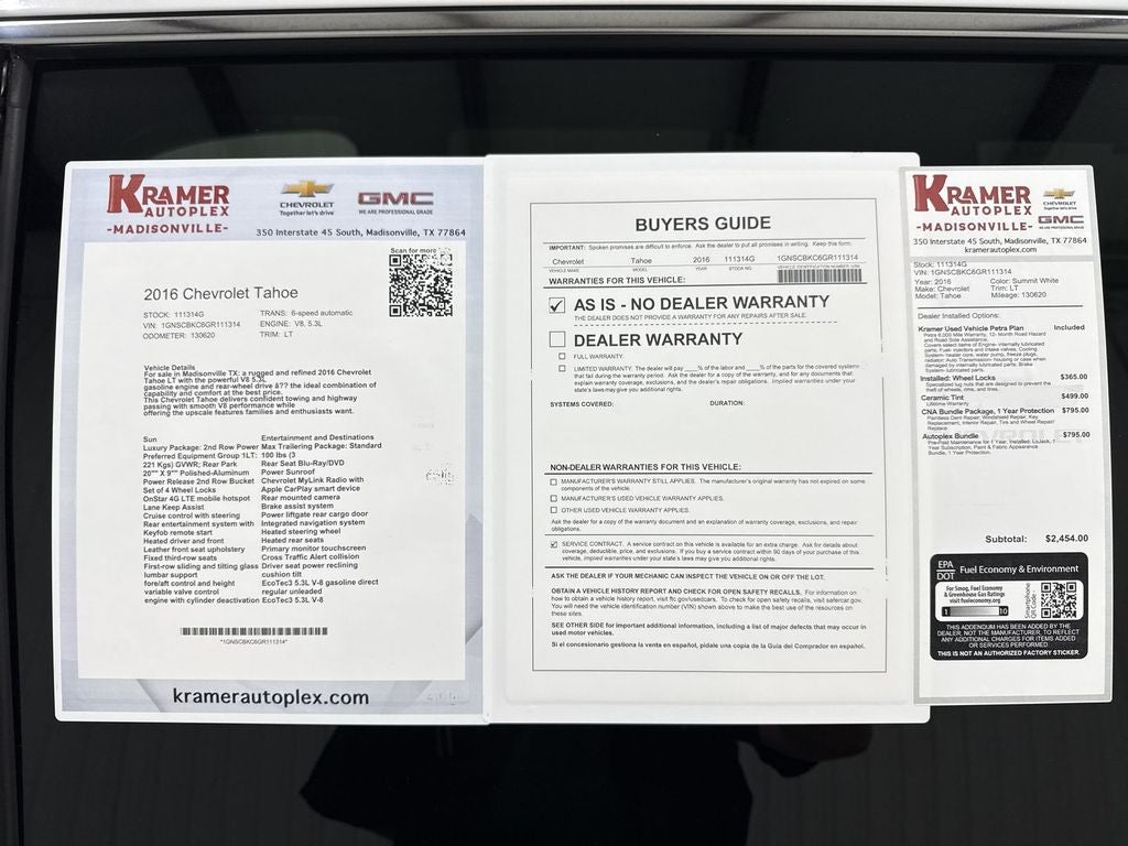 2016 Chevrolet Tahoe LT