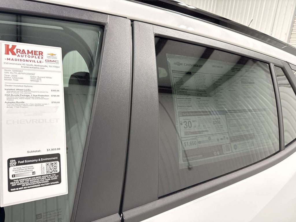 2026 Chevrolet Trax 2RS