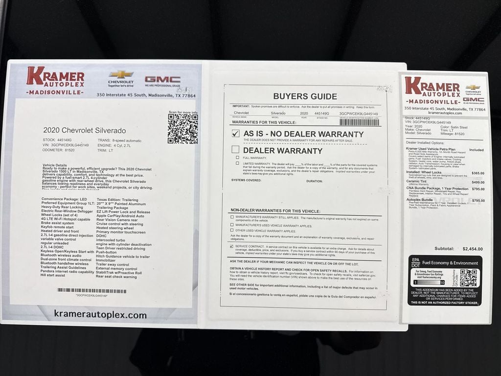 2020 Chevrolet Silverado 1500 LT