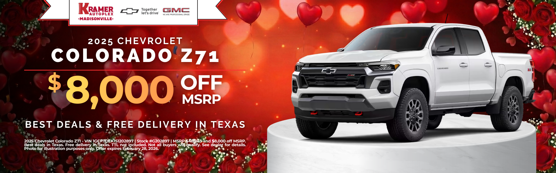 Kramer Chevy GMC Madisonville Monthly Specials