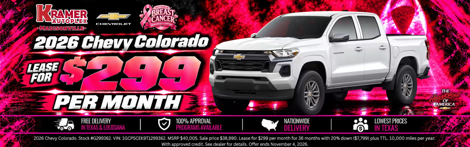 Kramer Chevrolet Madisonville October 2026 Incentives