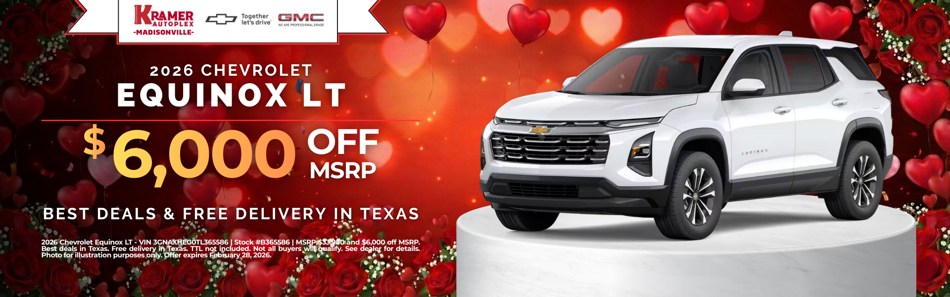 Kramer Chevy GMC Madisonville Monthly Specials
