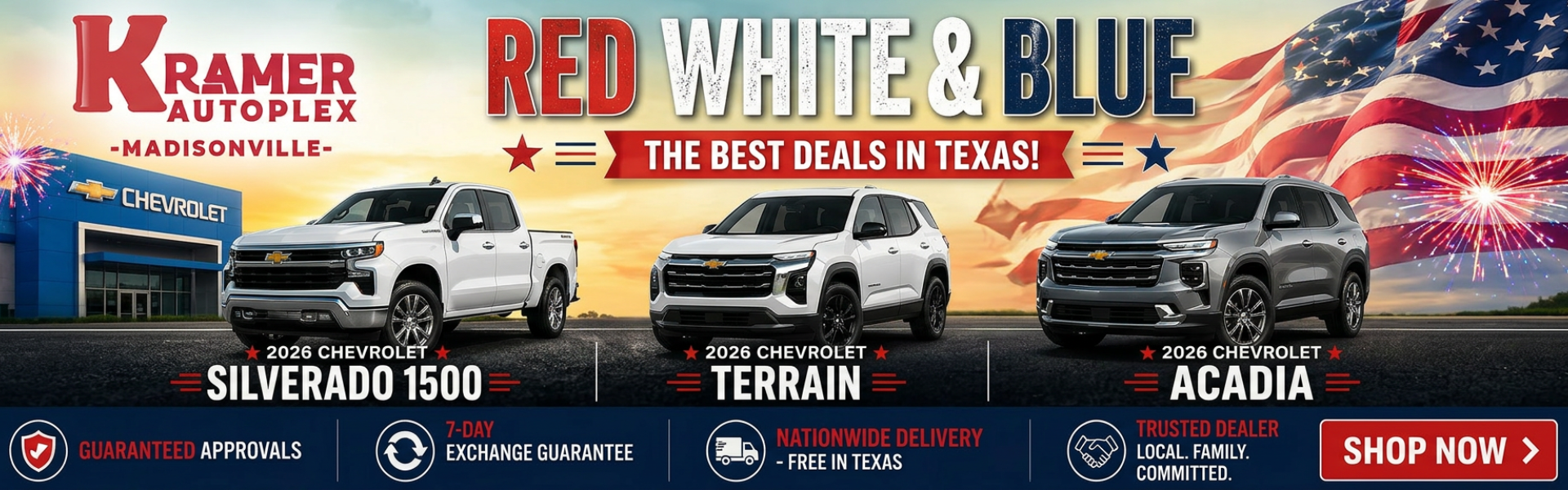 Kramer Chevrolet Madisonville May Incentives