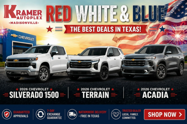 Kramer Chevrolet Madisonville May Incentives