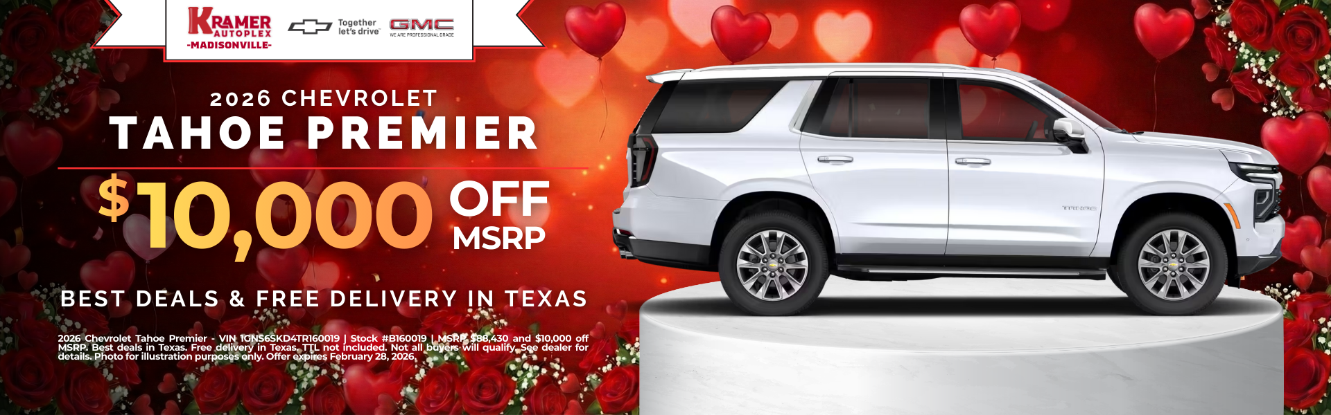 Kramer Chevy GMC Madisonville Monthly Specials